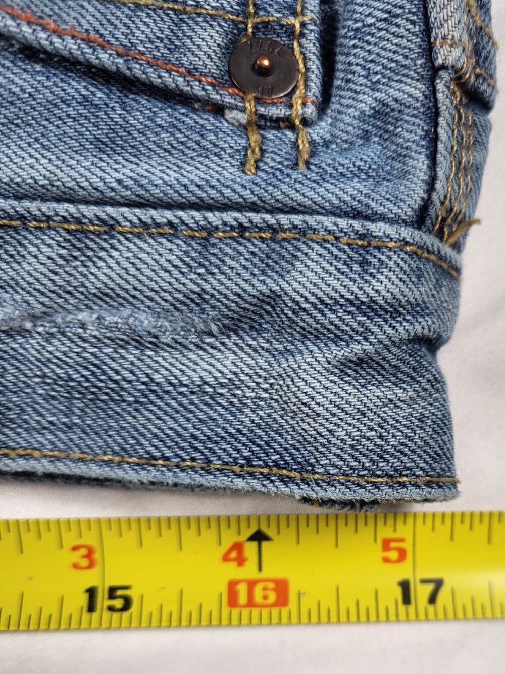 American Eagle Bootcut Jeans Men's 34x30 Distressed Preppy Streetwear Y2K - Picture 5 of 13